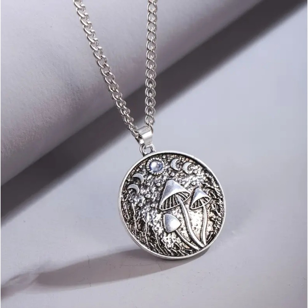 Mushroom Pendant Necklace